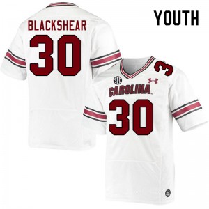 Youth Jace Blackshear White Gamecocks College Football #30 Jersey 922734-773