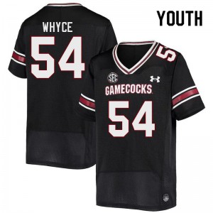 Youth Jamaal Whyce Black Gamecocks College Football #54 Jersey 815300-448