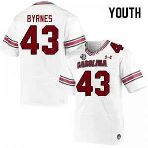 Youth Joseph Byrnes White South Carolina College Football #43 Jersey 539258-198