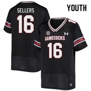 Youth LaNorris Sellers Black University of South Carolina College Football #16 Jersey 684842-700