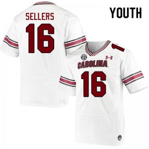 Youth LaNorris Sellers White South Carolina College Football #16 Jersey 360572-316