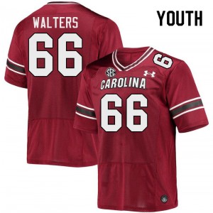 Youth Mac Walters Garnet South Carolina College Football #66 Jersey 135068-806