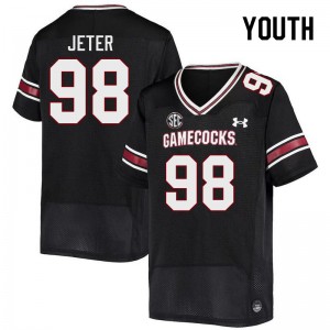 Youth Mitch Jeter Black Gamecocks College Football #98 Jersey 279256-677