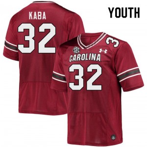 Youth Mohamed Kaba Garnet Gamecocks College Football #32 Jersey 794778-823