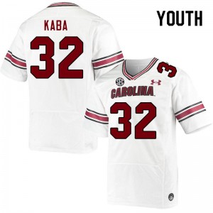 Youth Mohamed Kaba White South Carolina College Football #32 Jersey 372248-202