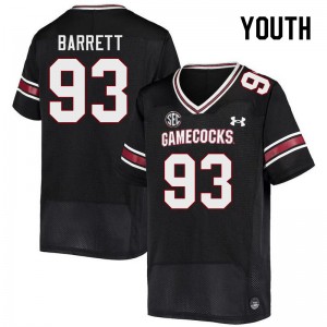 Youth Nick Barrett Black South Carolina Gamecocks College Football #93 Jersey 267718-672