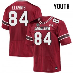 Youth Nick Elksnis Garnet South Carolina Gamecocks College Football #84 Jersey 354122-693