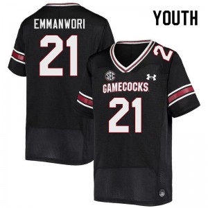 Youth Nick Emmanwori Black Gamecocks College Football #21 Jersey 661017-941