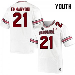 Youth Nick Emmanwori White South Carolina Gamecocks College Football #21 Jersey 961721-470