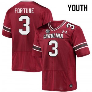 Youth O'Donnell Fortune Garnet South Carolina College Football #3 Jersey 267182-595