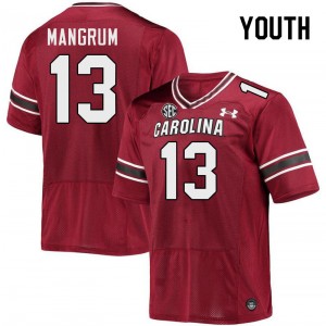 Youth Payton Mangrum Garnet University of South Carolina College Football #13 Jersey 866479-169