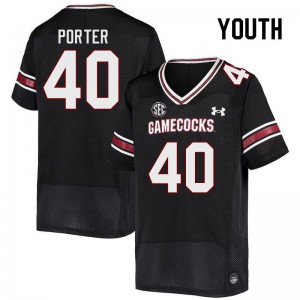 Youth Ronnie Porter Black University of South Carolina College Football #40 Jersey 400963-823