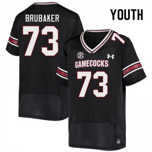 Youth Ryan Brubaker Black Gamecocks College Football #73 Jersey 266723-650