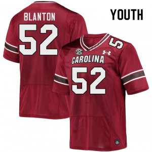 Youth Stone Blanton Garnet University of South Carolina College Football #52 Jersey 873695-626