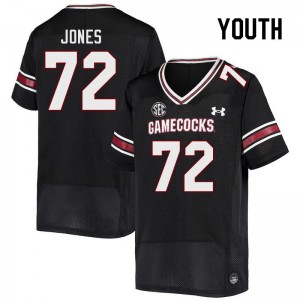 Youth Trai Jones Black University of South Carolina College Football #72 Jersey 305150-676