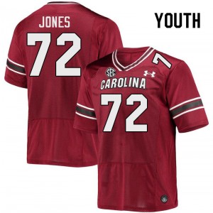 Youth Trai Jones Garnet South Carolina College Football #72 Jersey 725451-870