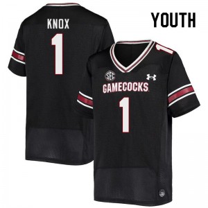 Youth Trey Knox Black University of South Carolina College Football #1 Jersey 630009-891