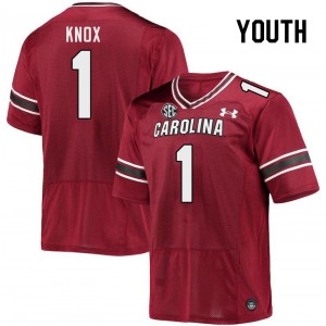 Youth Trey Knox Garnet South Carolina College Football #1 Jersey 869451-967