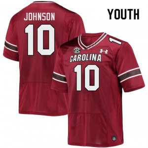 Youth Tyreek Johnson Garnet South Carolina Gamecocks College Football #10 Jersey 706729-257