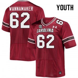 Youth Tyshawn Wannamaker Garnet South Carolina College Football #62 Jersey 664343-376