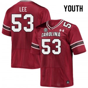 Youth Vershon Lee Garnet South Carolina College Football #53 Jersey 605169-358