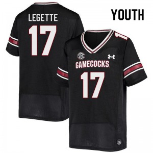 Youth Xavier Legette Black University of South Carolina College Football #17 Jersey 792378-730