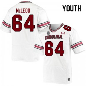 Youth Xzavier McLeod White South Carolina College Football #64 Jersey 842843-808
