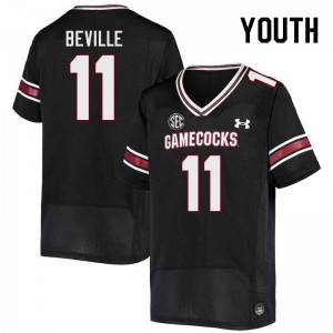 Youth Davis Beville Black South Carolina College Football #11 Jersey 519016-208