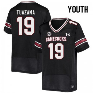 Youth Drew Tuazama Black South Carolina College Football #19 Jersey 455894-874
