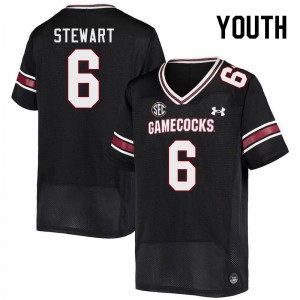 Youth Dylan Stewart Black Gamecocks College Football #6 Jersey 262240-139