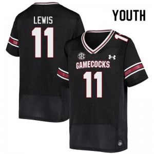 Youth Eddie Lewis Black South Carolina College Football #11 Jersey 844518-852