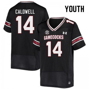 Youth Elijah Caldwell Black University of South Carolina College Football #14 Jersey 301437-931