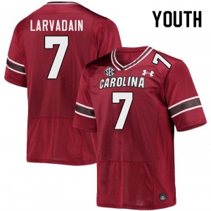 Youth Gage Larvadain Garnet University of South Carolina College Football #7 Jersey 408515-550