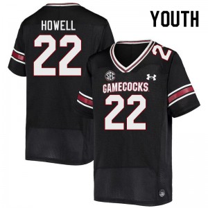 Youth Jawarn Howell Black South Carolina Gamecocks College Football #22 Jersey 115055-330