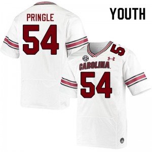 Youth Kam Pringle White South Carolina College Football #54 Jersey 108314-617