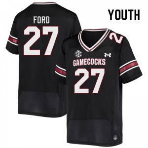 Youth King-Demenian Ford Black University of South Carolina College Football #27 Jersey 449137-336