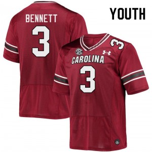 Youth Mazeo Bennett Garnet South Carolina Gamecocks College Football #3 Jersey 562794-133