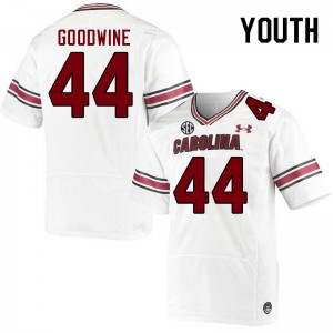 Youth Monkell Goodwine White Gamecocks College Football #44 Jersey 449386-944