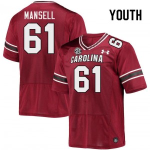 Youth Ni Mansell Garnet South Carolina College Football #61 Jersey 967501-583