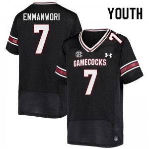 Youth Nick Emmanwori Black University of South Carolina College Football #7 Jersey 664478-775