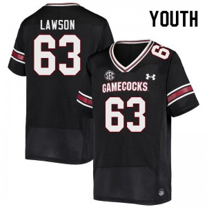 Youth Parker Lawson Black University of South Carolina College Football #63 Jersey 841632-862