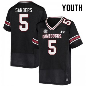 Youth Raheim Sanders Black South Carolina College Football #5 Jersey 317574-322