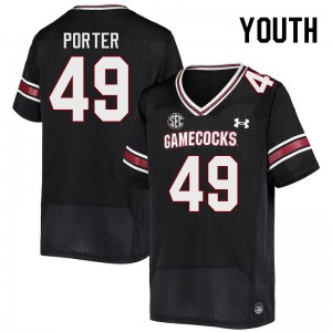 Youth Rondarius Porter Black Gamecocks College Football #49 Jersey 390471-330