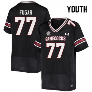 Youth Sidney Fugar Black South Carolina Gamecocks College Football #77 Jersey 112638-206