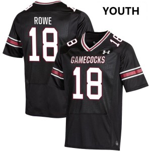 Youth Brian Rowe Black South Carolina Gamecocks College Football #18 Jersey 590445-278