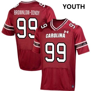 Youth Gabriel Brownlow-Dindy Garnet South Carolina Gamecocks College Football #99 Jersey 518610-183