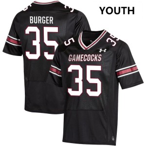 Youth Jackson Burger Black South Carolina Gamecocks College Football #35 Jerseys 784323-637