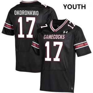 Youth Justin Okoronkwo Black Gamecocks College Football #17 Jersey 413676-431