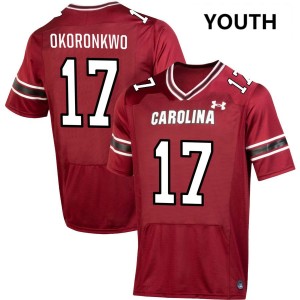 Youth Justin Okoronkwo Garnet South Carolina Gamecocks College Football #17 Jerseys 762759-863