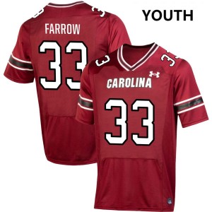 Youth Kyler Farrow Garnet South Carolina College Football #33 Jerseys 386627-349